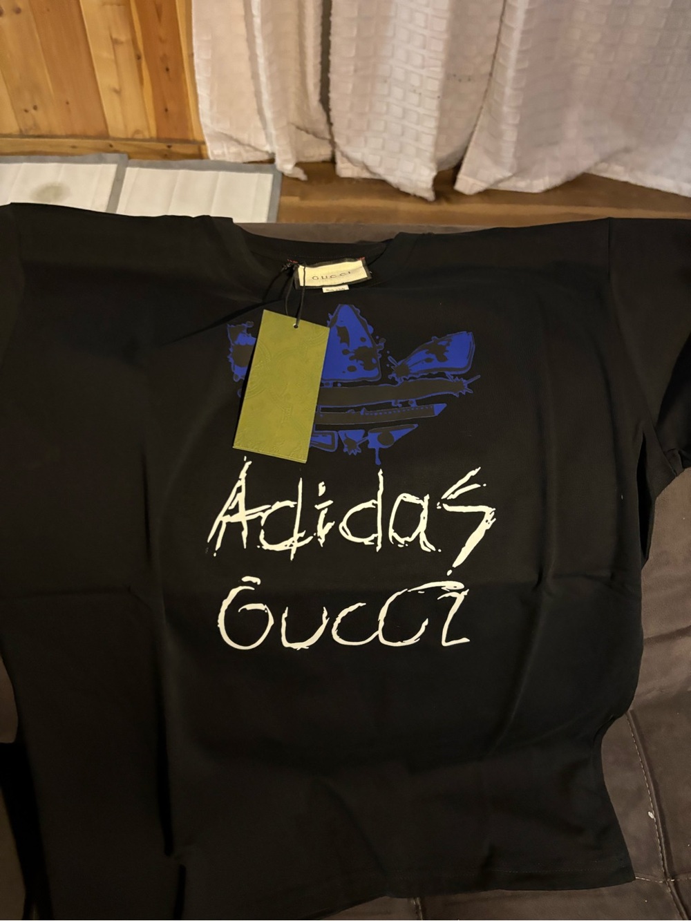 Men’s Gucci X Adidas Blue Tee